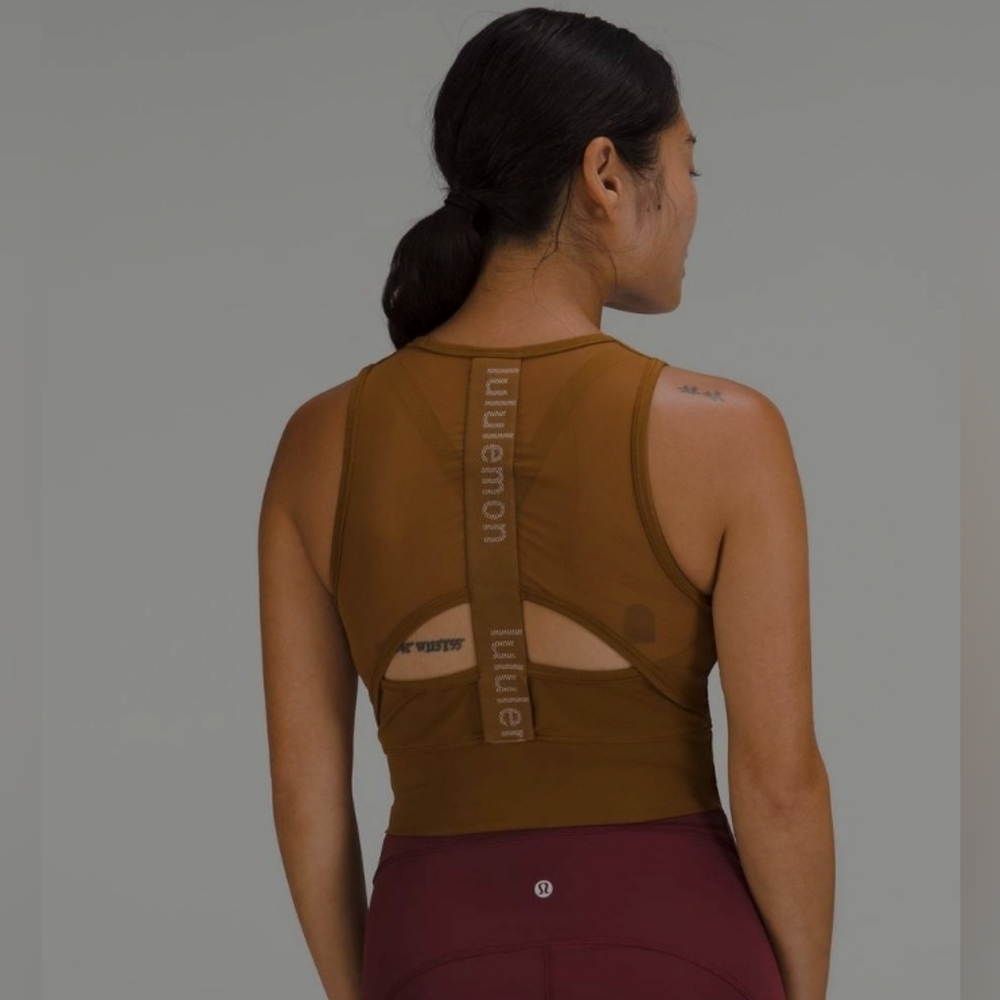 Lululemon Mesh-Back Training Cropped Tank Top Size 6